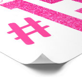 13e geboorte meisjes 13 jaar Tien tiener Birthda Poster (Hoek)