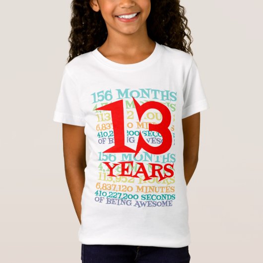 13e geboorte Shirt Cadeau 13 jaar oud (Voorkant)