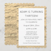 13e geboortedag, aangepaste leeftijd waterkwalitei kaart (Voorkant / Achterkant)