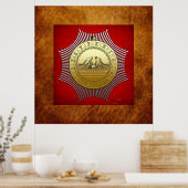 13e graad: Meester van de Negende Boog Poster (Keuken)