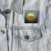 13e graad: Meester van de Negende Boog Vierkante Button 5,1 Cm (In situ)