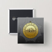 13e graad: Meester van de Negende Boog Vierkante Button 5,1 Cm (Voorkant /achterkant)