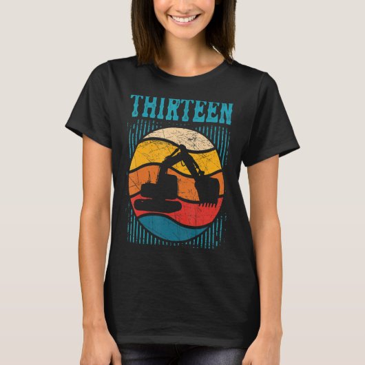 13e graafmachine voor de opgraving van de vogelsta t-shirt (Voorkant)