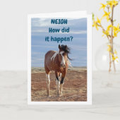 ***13e halve dag*** WOW ZEGT VERMOORDE HORSE Kaart (Gele Bloem)