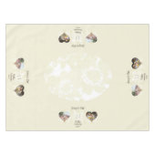 13e Jubileum 2 Foto's Lace-achtige linen Tafelkleed (Voorkant (Horizontaal))