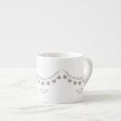 13e Jubileum met Lace Wedding Espresso Kop (Voorkant rechts)