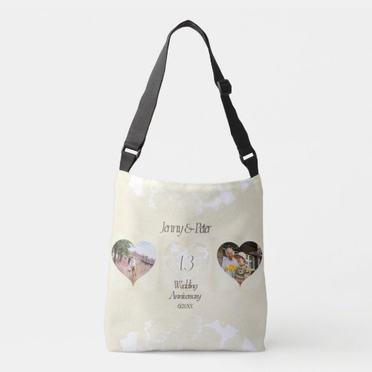 13e Jubileum voor weddenschappen, zoals HeartCr Crossbody Tas (Voorkant)