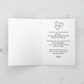 13e Jubileum Wildflower Forest Love Husband Kaart (Binnen)