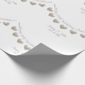 13e lace bruiloft bunting cadeaupapier (Hoek)