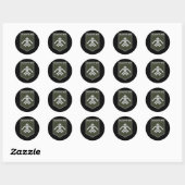 13e Operationele Brigade Khartia (Oekraine) Ronde Sticker (Vel)