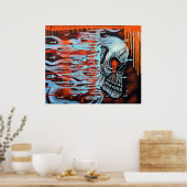 13E Poster van de schedel (Keuken)