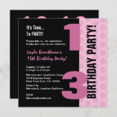 13e tienerdag Moderne Mint en zwarte G400 Kaart (Voorkant / Achterkant)