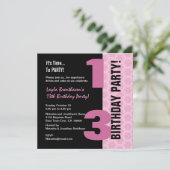 13e tienerdag Moderne Mint en zwarte G400 Kaart (Staand voorkant)