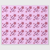 13e tienerdag STARS Eigen naam V19 PINK Cadeaupapier (Vlak)