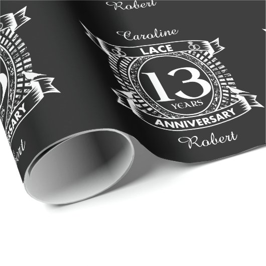 13e trouwdag cadeaupapier (Rol Hoek)