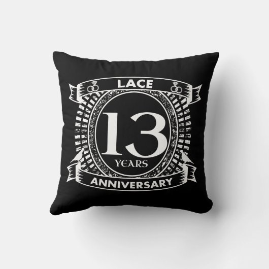 13e trouwdag kussen (Achterkant)