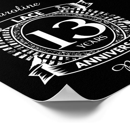 13e trouwdag poster (Hoek)