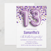 13e uitnodiging (Voorkant / Achterkant)