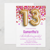 13e uitnodiging (Voorkant / Achterkant)