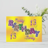 13e uitnodiging (Staand voorkant)