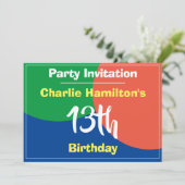 13e uitnodiging (Staand voorkant)