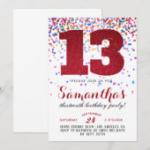 13e uitnodiging tot Confetti op zondag (Voorkant / Achterkant)