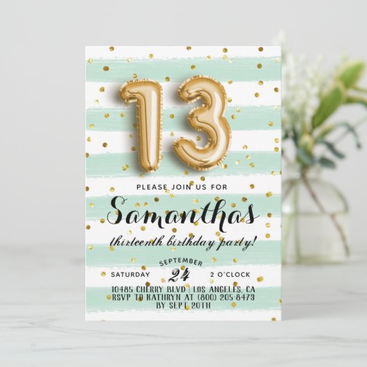 13e uitnodiging tot Confetti op zondag (Staand voorkant)