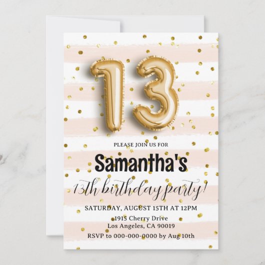 13e uitnodiging tot Confetti op zondag (Voorkant)