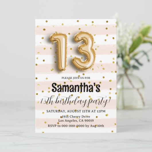 13e uitnodiging tot Confetti op zondag (Staand voorkant)