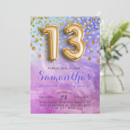 13e uitnodiging tot Confetti op zondag (Staand voorkant)