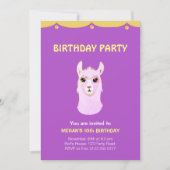 13e uitnodiging van de Birthday Party (Voorkant)