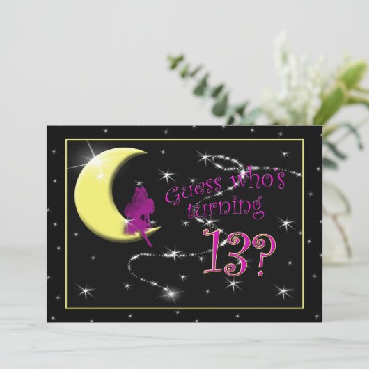 13e uitnodiging van de Birthday Party, in vrijheid (Staand voorkant)