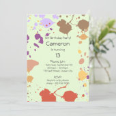 13e uitnodiging van de partij van de geboorte (Staand voorkant)