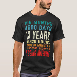 13e verjaardag 13 jaar oud 13 jaar oud t-shirt