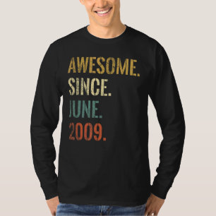 13e verjaardag 13 jaar oud Geweldige sinds juni 20 T-shirt