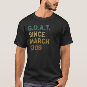 13e verjaardag 13 jaar oud GOAT sinds maart 2009 T-shirt