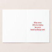 13e verjaardag: "13 JAAR OUD!" goudfolie-Kaart Folie Kaarten (Binnen)