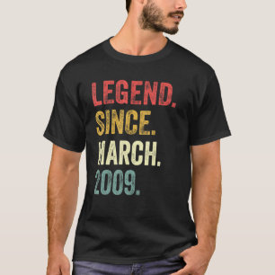 13e verjaardag 13 jaar oude leggende sinds maart 2 t-shirt