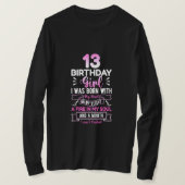13e verjaardag 13-jarige meisjes Funny Teenager Bi T-shirt (Design voorkant)