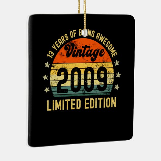 13e verjaardag  2009 beperkte uitgave keramisch ornament (Rechts)
