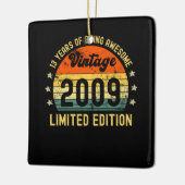 13e verjaardag  2009 beperkte uitgave keramisch ornament (Links)