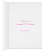 13e verjaardag aangepaste naam gele roze bloemen (Binnen (Rechts))