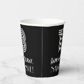 13e verjaardag — Art Deco Geïnspireerde look "13" Papieren Bekers (Rechts)