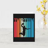 13e verjaardag basketbal lover cadeau 13 jaar oud  kaart (Gele Bloem)
