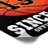 13e verjaardag basketbalfan 13 jaar oud officieel poster (Hoek)