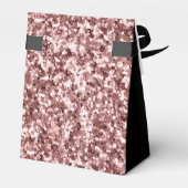 13e Verjaardag Bedankt Roos Gold Glitter Script Bedankdoosjes (Achterkant)