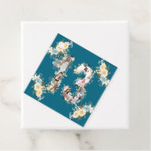 13e verjaardag Blauwgroen aanjager Foto Collage Ye Bedankjes Labels (In situ)