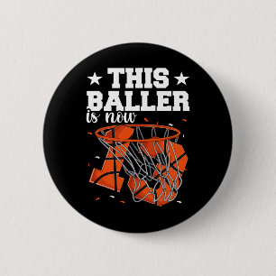 13e verjaardag Bysketbyll Boys Ronde Button 5,7 Cm