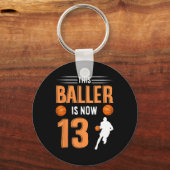 13e verjaardag Bysketbyll - Deze Byller is nu 13 Sleutelhanger (Voorkant)