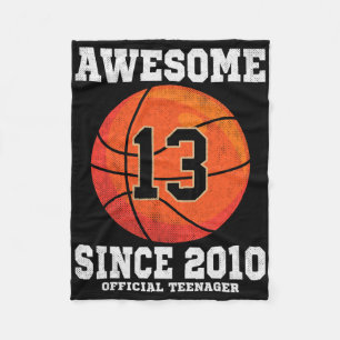 13e Verjaardag Bysketbyll Fan 13 Jaar Oud Officiël Fleece Deken